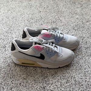 Nike Air Max Sneakers with Pink and Blue Accents